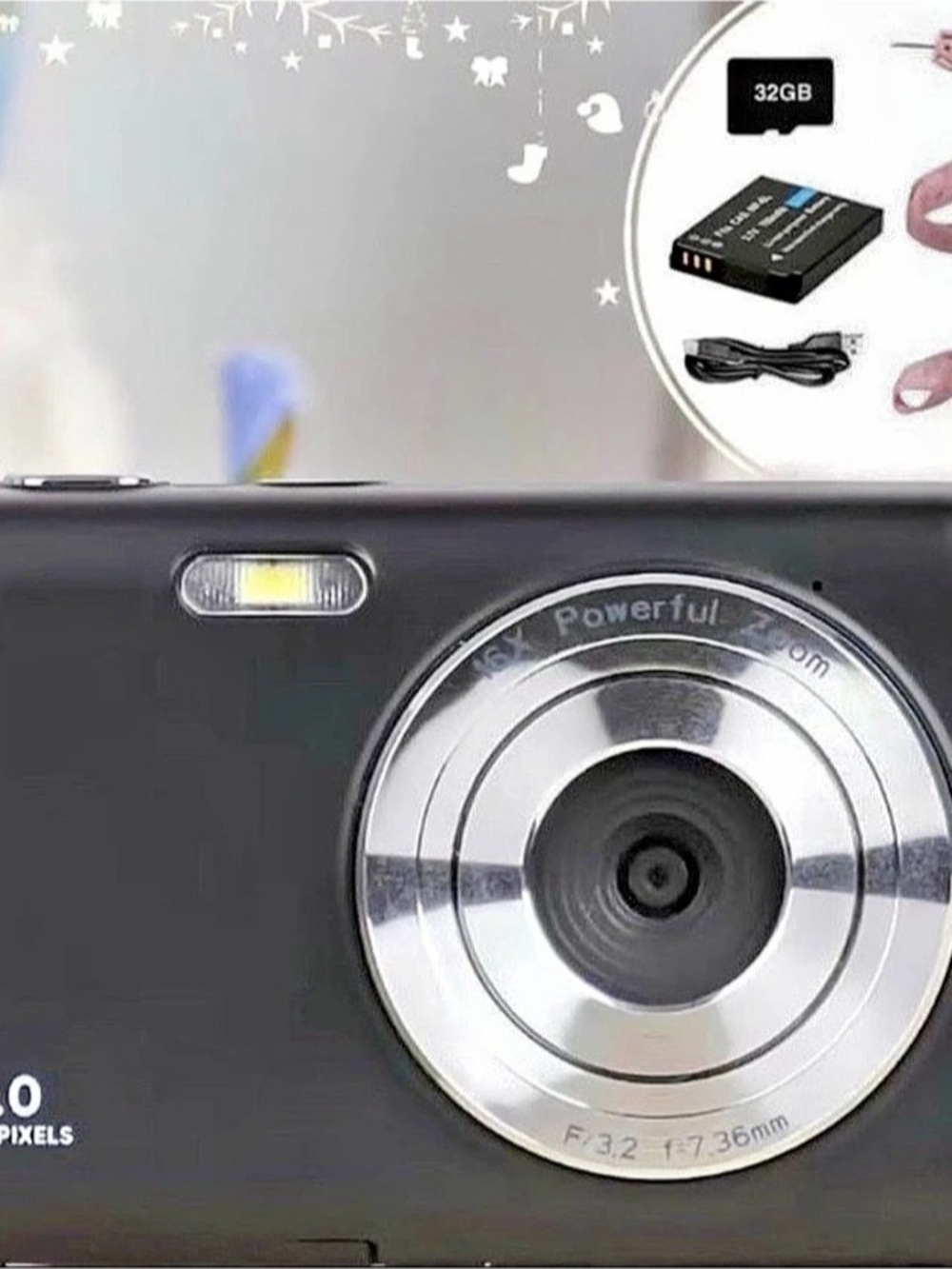 44.0 Mega Pixels 16X Powerful Zoom Compact Digital Camera 44MP 16X Zoom Compact